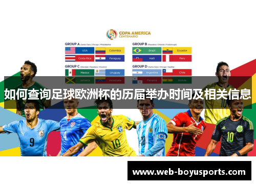 如何查询足球欧洲杯的历届举办时间及相关信息