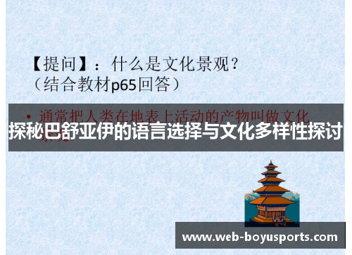探秘巴舒亚伊的语言选择与文化多样性探讨